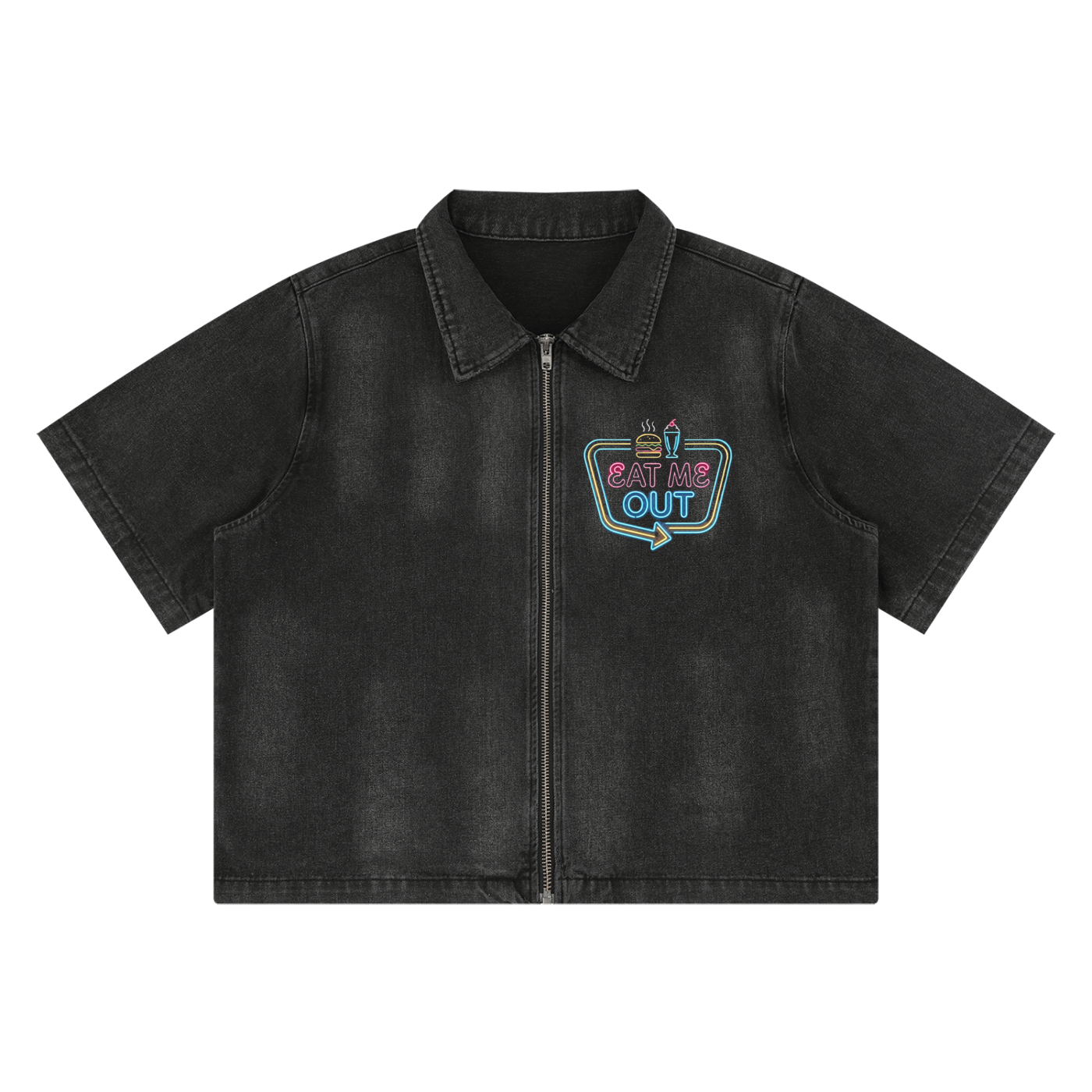 LAB - Eat Me Out Neon Washed Zip Shirt - Edition 02
