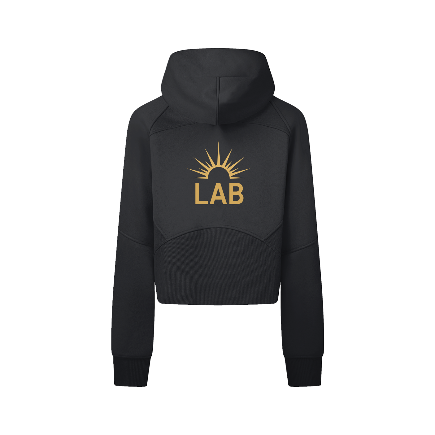 Cropped Zip-Through Hoodie