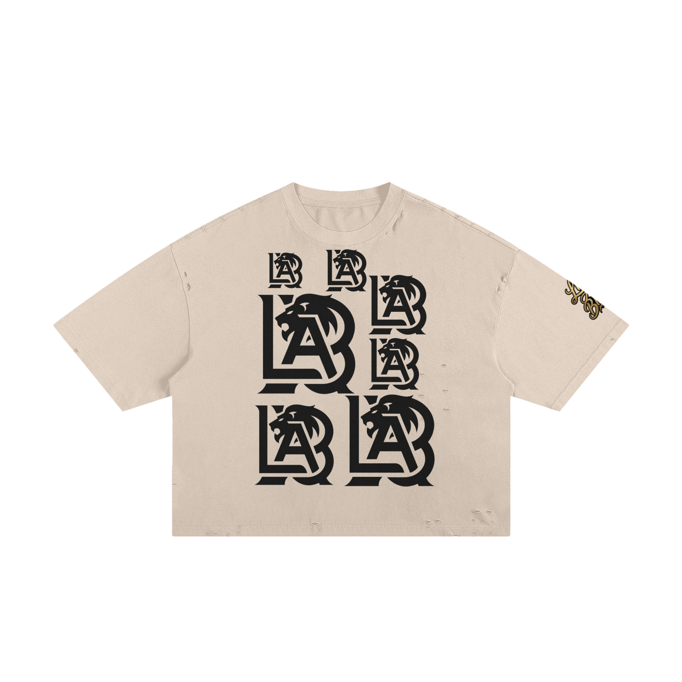LAB - Black Monogram Heavyweight Tee