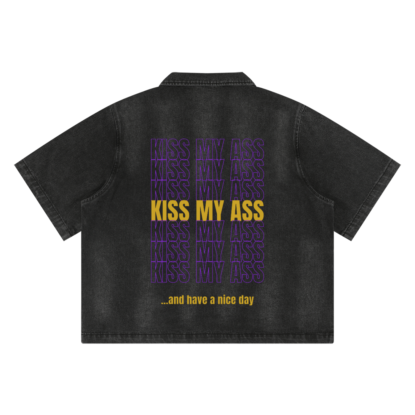 LAB - Eat Me Out Neon Washed Zip Shirt